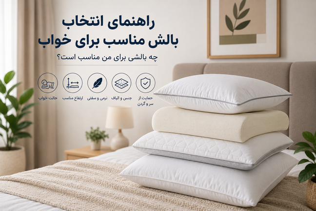 راهنمای انتخاب بالش مناسب برای خواب؛ چه بالشی برای من مناسب است؟