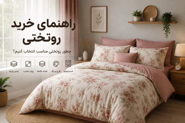 راهنمای خرید روتختی؛ چطور روتختی مناسب انتخاب کنیم؟
