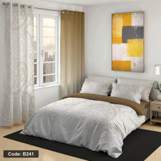 سرویس روتختی دو نفره طرح بته جقه شش تکه کد B241